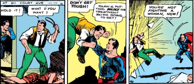 Superman versus a Wife Beater